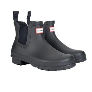 Hunter Black Ankle Winter Boots